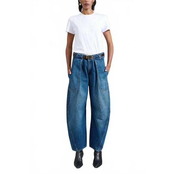 NEW KALLMEYER clemence barrel jean in dark stone wash - Picture 1 of 4